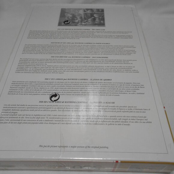 NEW SEALED TED & FRIENDS BY RAYMOND CAMPBELL 500 PC PUZZLE " THE CHESS GAME" 🧩 - Picture 4 of 12